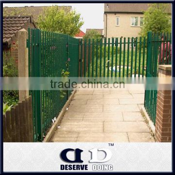 Security galvanized palisade fence and gate