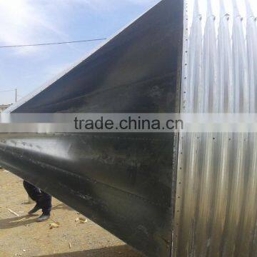 Livestock poultry feed storage silo for automatic feeding system