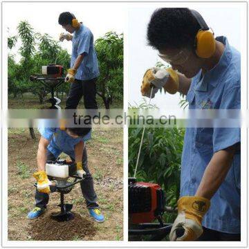 china 2-stroke single operated single-person-operated earth driller
