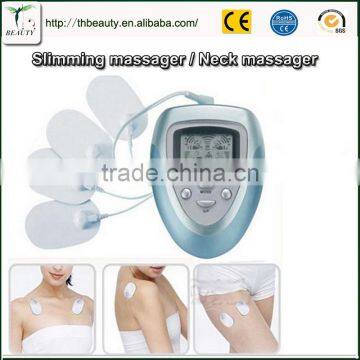 2017 Low price Body mini slimming massager with 4 Pads for body health