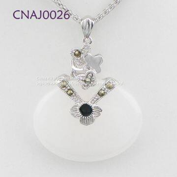 Rectangle DIY Sterling Silver Jewelry Gemstone Pendant Accessories Customizable photo-2