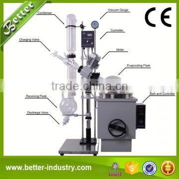 China Supplier Lab 20L Rotary Evaporator with Vacuum Pump and Recyclable Chiller