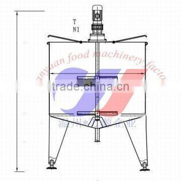 500L Single Layer Mixing Tank Stainless Steel Mixing Tank for Juice photo-3