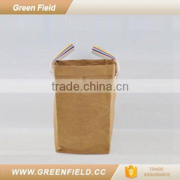 eco-friendly washable kraft sack paper household storage bag