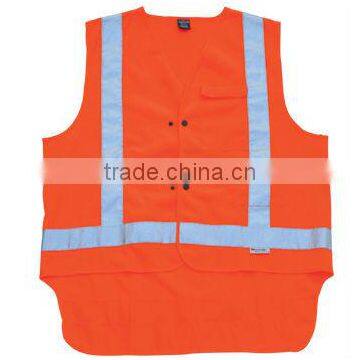 high visibility reflective safety vest with printing(WX-B1005)