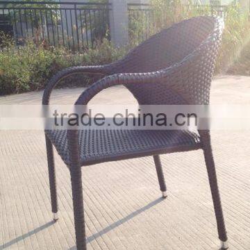 C - CF667 Outdoor Wicker Furniture Black Rattan Chair photo-2