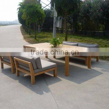 Outdoor Furniture Wood Coffee Table Set photo-3