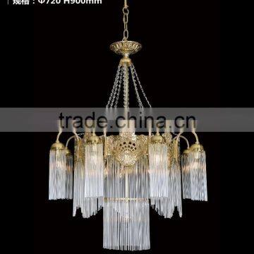 Rococo Style Crystal Bronze Chandelier For Living Room/ Elegant Crystal Chandelier Decorated Pendant Light photo-5