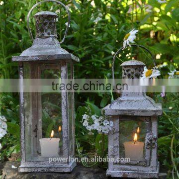 Shabby Chic Style Garden Candle Lantern Outdoor Decoration