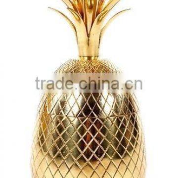 Shiny Gold brass Pineapple moscow mule mug