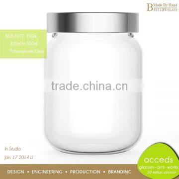 Handmade Shaped Unique Candy Glass Jar 750ml photo-5