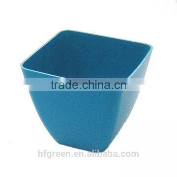 BAMBOO FIBER SQUARE GARDEN POT/COLORFUL SQUARE PLANT POT