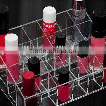 24 Lattices Plastic Lipstick Cosmetic Storage Rack