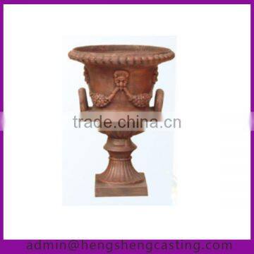 outdoor antique planter metal flower pot