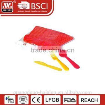 Chinese Plastic cutlery set (folk, knife, spoon, 10 pcs each)