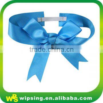 Fancy Pink Pre-tied Satin Ribbon Bow With Elastic Loop photo-5