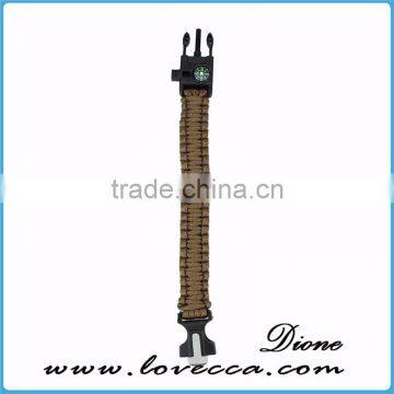 Factory Sales Fashion Emergency Nylon Bracelet Survival Paracord Wristband photo-3