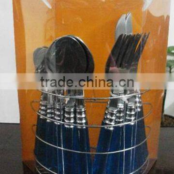 Stainless Steel Cutlery Set With Plastic Handle photo-3