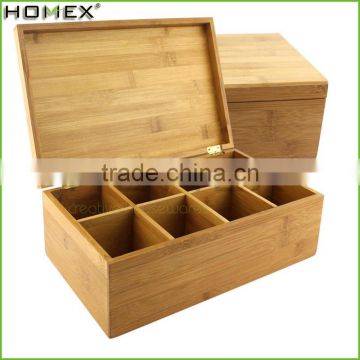 Beautiful And Custom Luxury Black Brown White Glossy Lacquer Finish Bamboo Tea Box/Homex_Factory