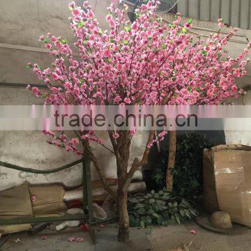 Artificial Cherry Flower Tree Artificial Tree Silk Cherry Branch Home Decoration Faux Cherry Blossom photo-2