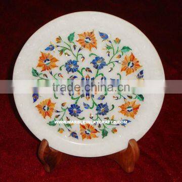 Marble Inlay Plate, Marble Inlay Plates