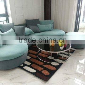 Round Coffee Table With Metal Base photo-3