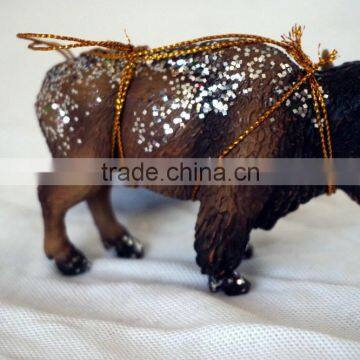 Resin Mini Yak Animal Statue for Home Decor photo-3