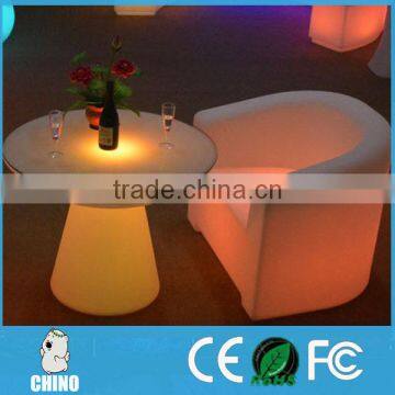 LED Plastic Furniture Coffee Illuminated LED Bar Cube Chair