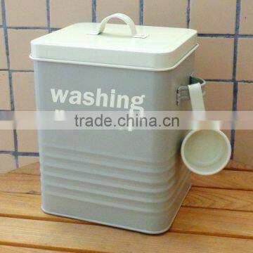 Metal laundry Powder Box