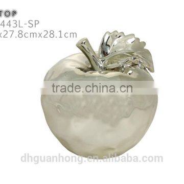 Electroplate Apple shape porcelain decoration