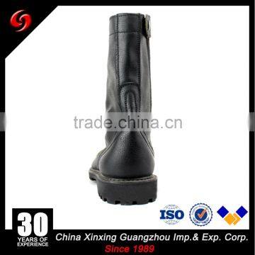 Full Grain Leather Military Boots With Zippers and One Bukle photo-3