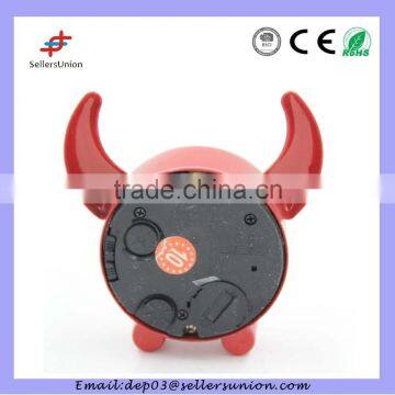 Promotion Clock With Oxhorn Design Cute Mini photo-2