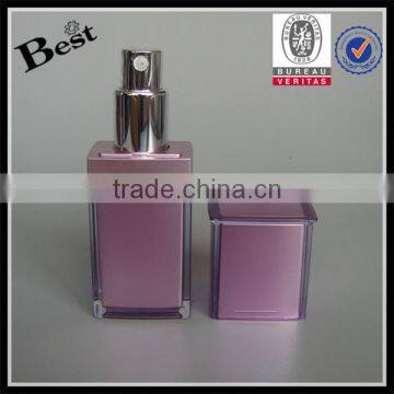 15ml 30ml 50ml Pink Acrylic Lotion Bottle Acrylic Bottle Cosmetic Pump and Plastic Cap photo-2