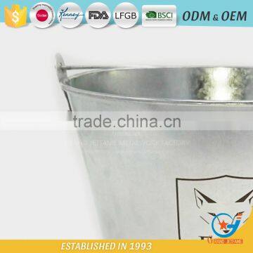 8 Inch Galvanized Metal Garden Beer in Ice Bucket Ice Beer Bucket