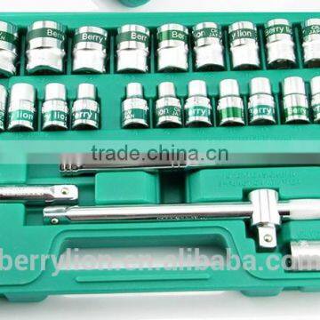 Berrylion Best Quality 32pcs Socket Set Chorme-Vanadium Steel Socket Tool Set photo-2