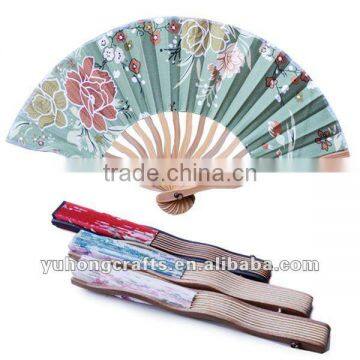 Bamboo cloth hand fans