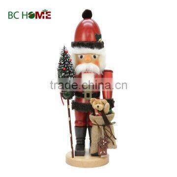 high quality santa claus wooden Nutcracker red