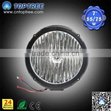 7'' 55W hid 75w Fog Lights Hid Lamp With Lens Cover