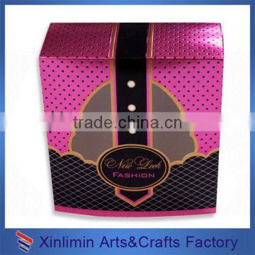 Cardboard folding paper gift box for jewelry and packaging