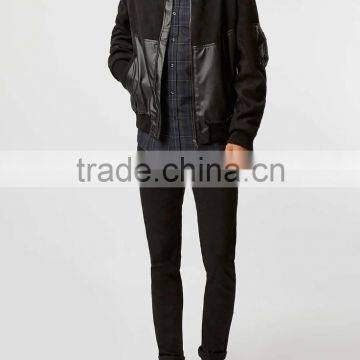 Black Twill Stretch Skinny Chinos New Fashion Men's Solid Slim Fit Cotton Casual Pants Trousers photo-4
