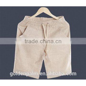 Custom high quality comfortable and breathable men hemp short pants wholesale in China