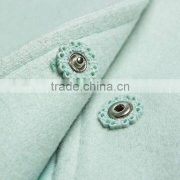 Fashion Swallow Gird Pattern Women Wool Coat With Hooded photo-5