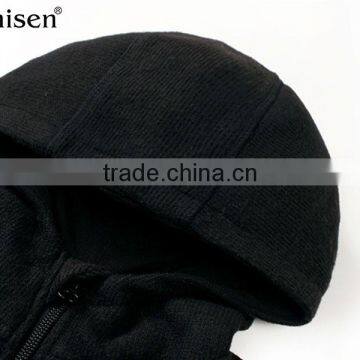 Children Garment Windproof Black Zipper-up With Hoodies Polar Fleece Children's Coats photo-3