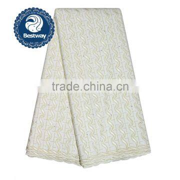 2017 New Polish Lace Swiss Voile Lace Fabrics With Stones SL0425 photo-5