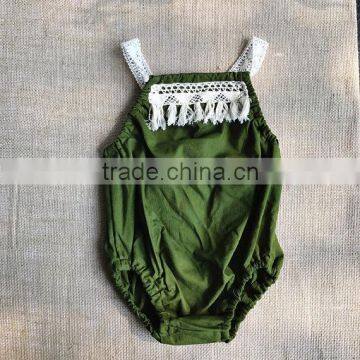 Handmade Summer Newborn Baby Clothes Linen Girl Baby Playsuit Pink Toddler Bubble Romper photo-4