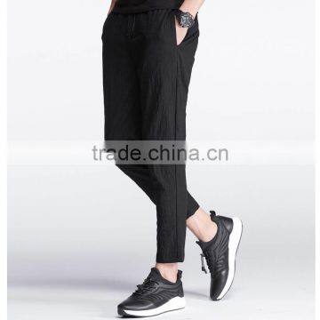 New Summer Pants Men Clothing Solid Black Slim Trousers Male Top Quality Stretch Soft Casual Pants photo-3