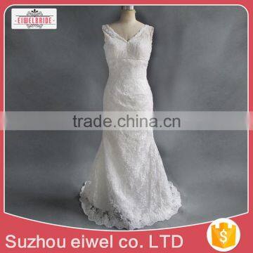2017 China Manufacturer Customized Applique Lace Mermaid Wedding Dress photo-2