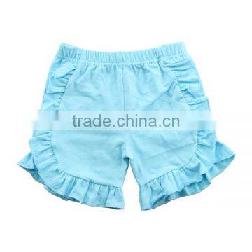 2017 New Summer Kids Children Toddler Cotton Girls Wholesale Cheap Soild Striped Icing Ruffle Shorts photo-4