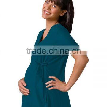 Maternity Scrubs Wrap Top photo-2