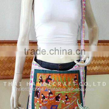 Thai Embroidered HMONG Hill Tribe Tote Hand Bag